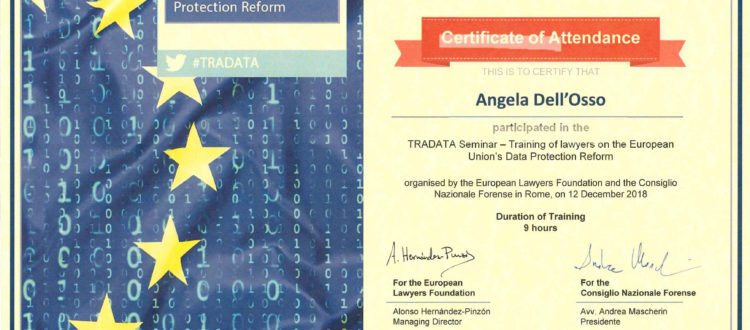 Training of Lawyers on the European Data Protection Reform